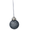 SET OF 31 BAUBLES 3-4.5 CM OLIVE/COPPER/GRAPHITE MIX DESIGNS