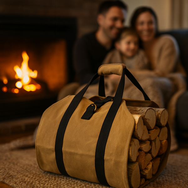 CANVAS FIREWOOD CARRY BAG