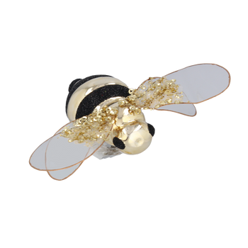 CHRISTMAS GLASS DECORATION - BEE 10,6 x 9 x 3,1 CM