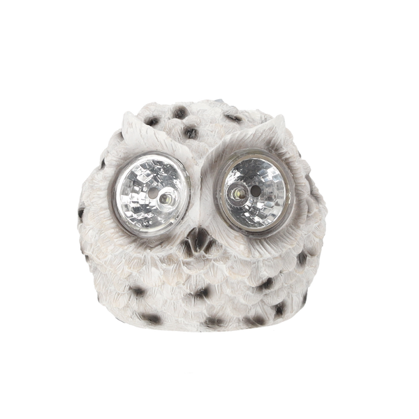 SOLAR LAMP OWL 11.5x10x11.2 CM, disp.12pcs