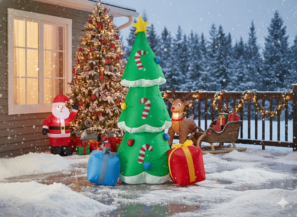 INFLATABLE CHRISTMAS TREE LED