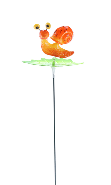 OZDOBNÝ ŠTÍTEK DO KVĚTNÍKU / ZAHRADY - ŠNEK 13 CM / 50 CM *5337