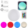 LAMPĂ SOLARĂ SPHERICĂ ALBĂ 40 x 40 x 38 CM MULTICOLOR CU TELECOMANDĂ *4934