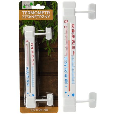OUTDOOR THERMOMETER 2,5X21CM, aluminise , packet=12pieces