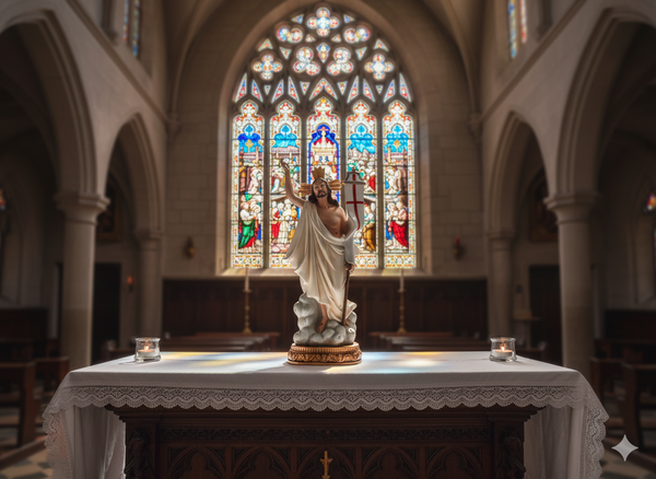 RESURRECTED JESUS FIGURE 30.5 CM