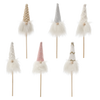CHRISTMAS GNOME ON A STICK 7 x 3 x 24 CM MIX COLORS
