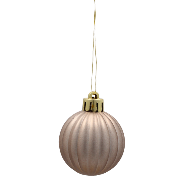 KPL. 16 BOMBĂ 4 CM GRANAT / BEIGE AUR *3962