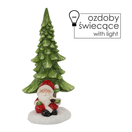 CHRISTMAS DECORATION - SANTA CLAUS WITH CHRISTMAS TREE LED