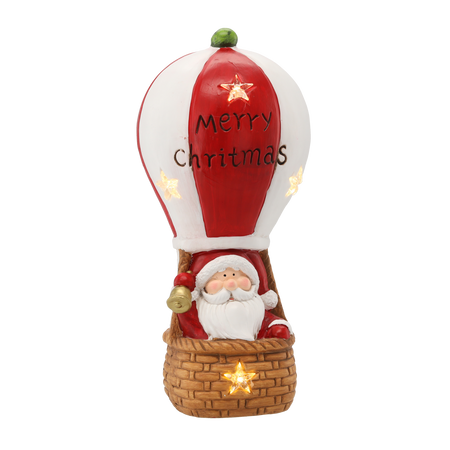 FIGURĂ DE CRĂCIUN - MOȘ CRĂCIUN ÎN BALON 20 X 20 X 43 CM LED *1001