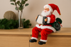 SANTA CLAUS WITH ACCORDION - PLAYING LED 40,5 CM