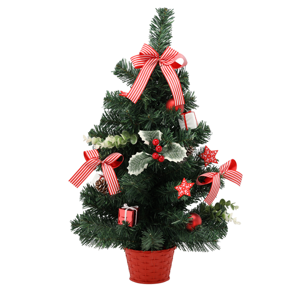 BRAZIERS DE CRĂCIUN 60 CM ROȘU CU HOLLY *2446