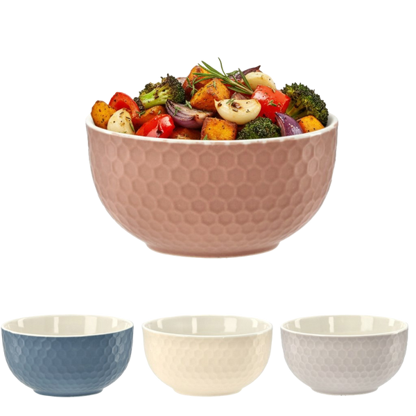 PORCELAIN BOWL 550 ML "HONEY" PACK=4PCS