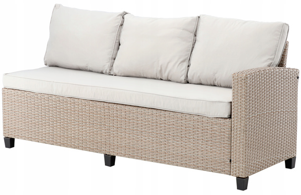 ZESTAW MEBLI OGRODOWYCH "CESME" NAROŻNIK + STÓŁ+ 2 PUFY