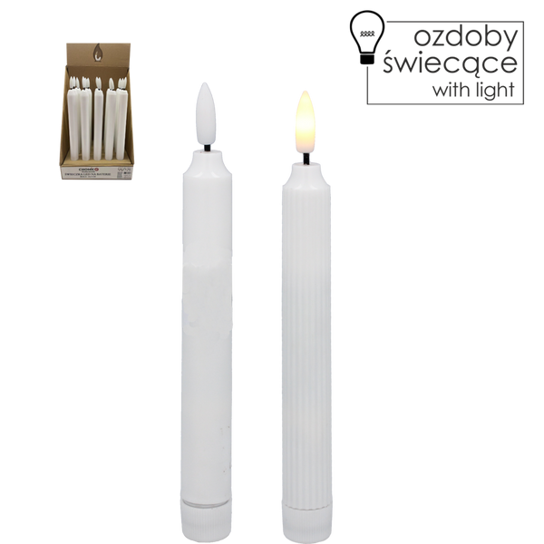 LAMPĂ LED PE BATERII ALBASTRĂ 16,5 CM MIX DE MODELE disp=20buc. *0375