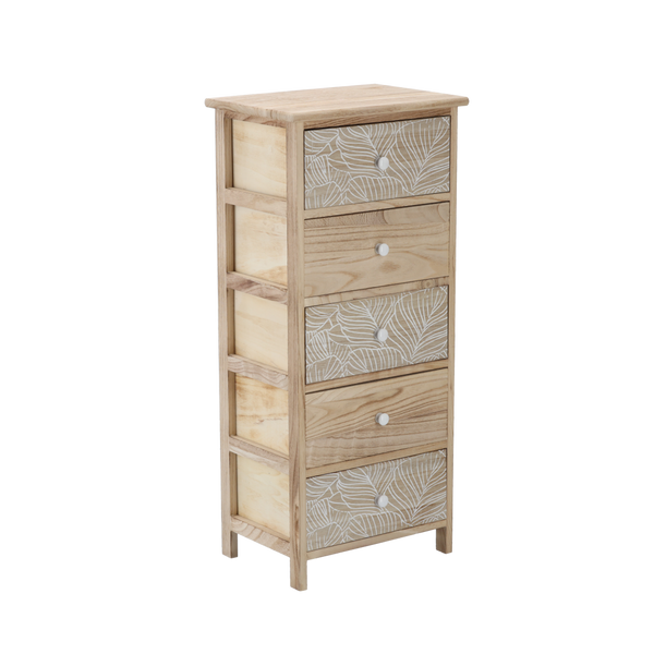 KOMODA Z 5 SZUFLADAMI LUIZA 40 x 29 x 90 CM *2688
