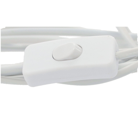 SOCKET WITH CABLE 3.5 M - WHITE