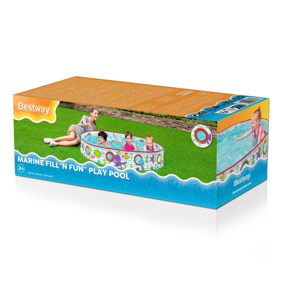 Bestway® 60" x H10"/1.52m x H25cm Fill 'N Fun Pool