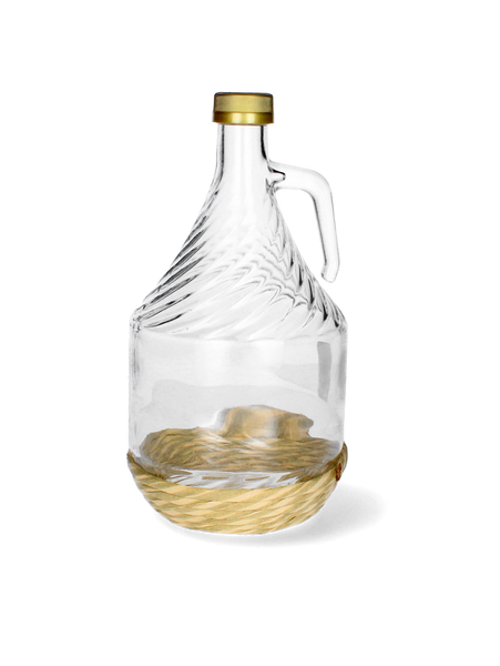 DEMIJOHN 2L IN BRAID + LID