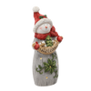 FIGURKA BOŽÍHO NAROZENÍ - SNEHULÁK S NAPISEM "VÍTEJTE" 26 X 22 X 55 CM LED