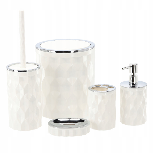 SET DE BAIE ROTUND 5 ELEMENTE ALB *4671