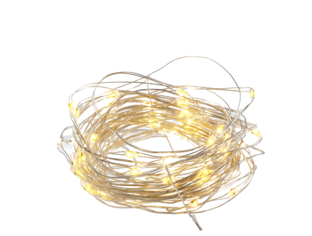 SVĚTELNÝ ŘETĚZ DEKORATIVNÍ DRÁT NA BATERIE S 20 LED ŽÁROVKAMI balení=20ks *2636