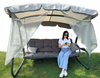 GARDEN SWING WITH MOSQUITO NET 220 X 130 X 175 CM GRAY