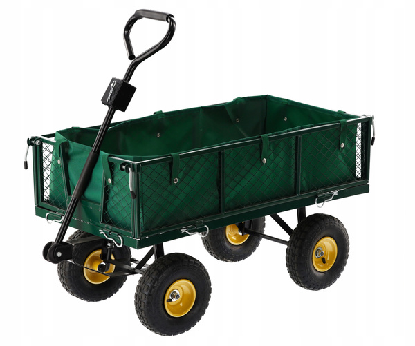 WÓZEK OGRODOWY DWUFUNKCYJNY ZIELONY *6841