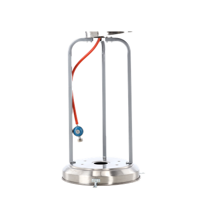 STAINLESS STEEL GAS PARASOL 221 CM