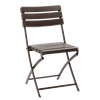 KRZESŁO OGRODOWE SKŁADANE 55 x 46 x 81 CM BRĄZOWE