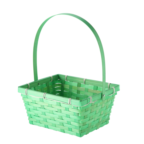 EASTER BASKET WITH MOVABLE HANDLE 23 x 18,5 x 11,5 CM MIX 2 COLORS