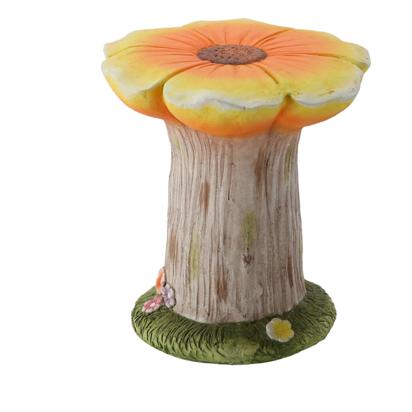 Záhradná FIGÚRKA - STÁNDS NA KÚPOVÝ KVIET ORANŽOVÝ 31 x 30,5 x 33 CM *7225