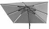 PARASOL OGRODOWY 3 x 4 M SZARY "ROMA" Z POKROWCEM Z LED 