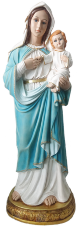 MARYJA Z DZIECIĄTKIEM JEZUS 99 CM SZKLANE OCZY *4503