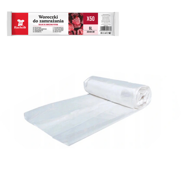 FREEZER BAGS 6L 30X40CM 50PCS