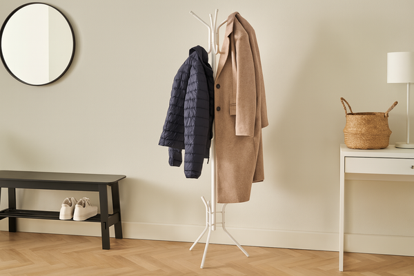 WIESZAK STOJĄCY OMER 178 CM BIAŁY *5370