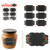 12PCS BLACKBOARD COLOR PRINTING STICKER WITH 1PC CHALK 6 x 3,8 CM