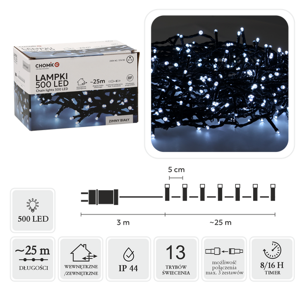 COLD WHITE LIGHTS LED 500L