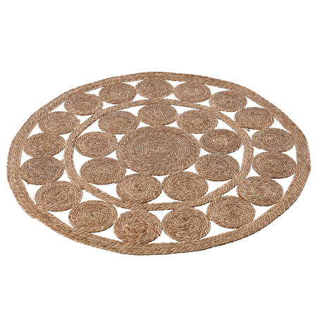 ROUND MAT 120 CM MADE OF SEAGRASS