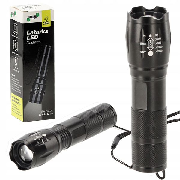 ČIERNA LED SVETLOMNÍK 260LM bal=12 ks *1106