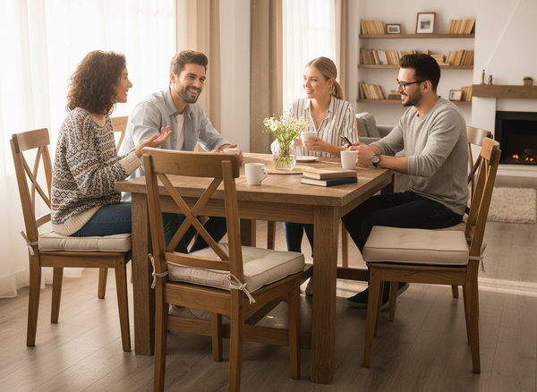 PODUSZKA NA KRZESŁO 40 x 40 x 6 CM NATURALNA