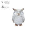 GARDEN FIGURINE - OWL WITH GLOWING EYES 14,5 x 11,5 x 19 CM LED pack=4 pcs