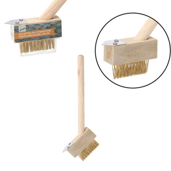 SZCZOTKA DO CHWASTÓW/ KOSTKI BRUKOWEJ 28 CM *4359