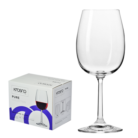 SET DE 6 CÜTE PENTRU VIN ROȘU PURE 390ML *8104*