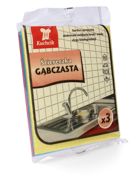 ŚCIERKA GĄBCZASTA KUCHCIK 3 SZT *2311*