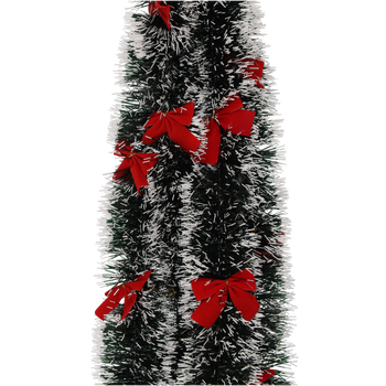 CHRISTMAS TREE CHAIN 6M WITH BOWS GREEN