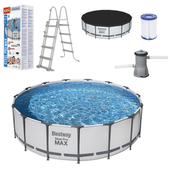 PISCINA CADRU 4,57 X 1,22M (PISCINA, POMPĂ DE FILTRARE, SCARĂ, CAPAC) *3190 *2633 *8132