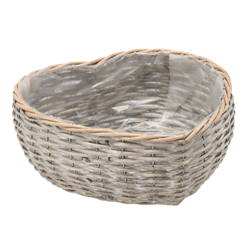 WICKER HEART COVER 32 X 34 X 13 CM
