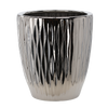 CERAMIC COVER FOR A POT 45 x 45 x 51,5 CM SILVER WAVY