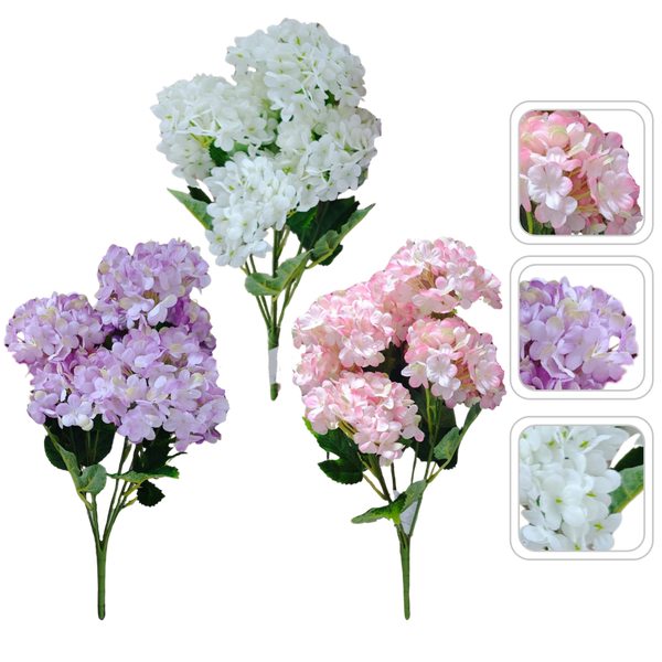 ARTIFICIAL BRANCH - HYDRANGEA MIX COLORS