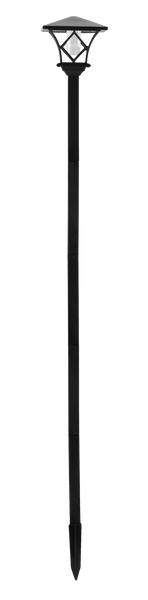 LAMPĂ SOLARĂ 17 x 17 x 155 CM 2în1 FELINAR 2 LED ALB RECE *6178